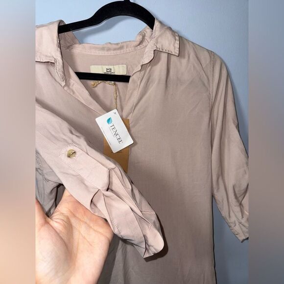 Thread & Supply Tunic Flowy Top in Smoke Rose Size Medium NWT - Picture 3 of 8